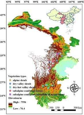 Leaf traits divergence and correlations of woody plants among the three plant functional types on the eastern Qinghai-Tibetan Plateau, China